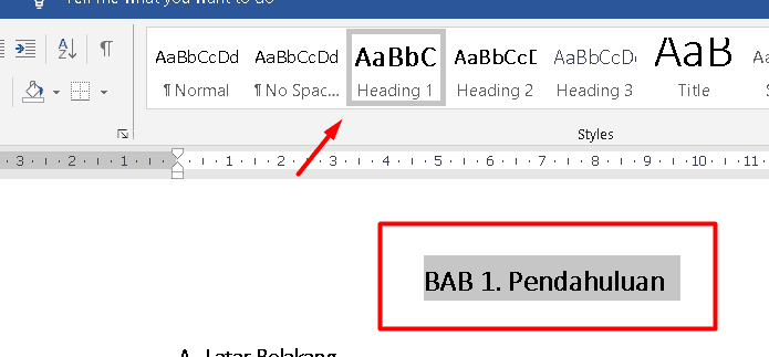 cara membuat daftar isi otomatis di Microsoft Word
