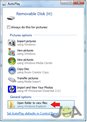 Klik "Buka folder untuk melihat file"