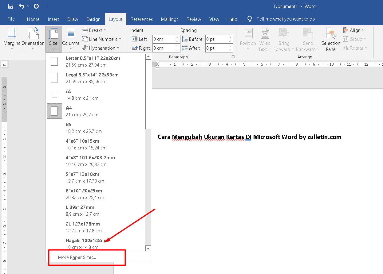 Cara Mengubah Ukuran Kertas Di Microsoft Word